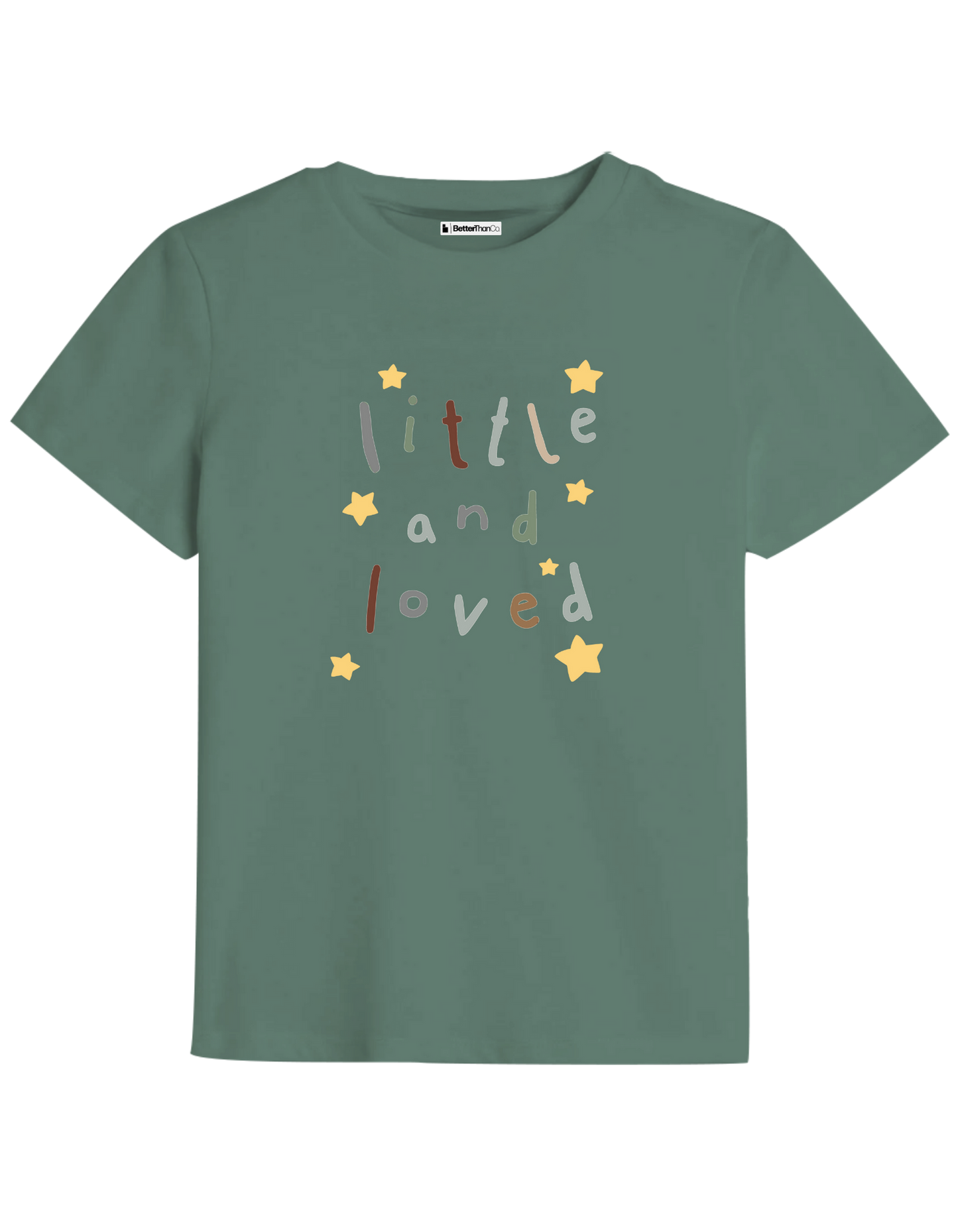 Little and Love Baskılı Bisiklet Yaka Çocuk t-shirt