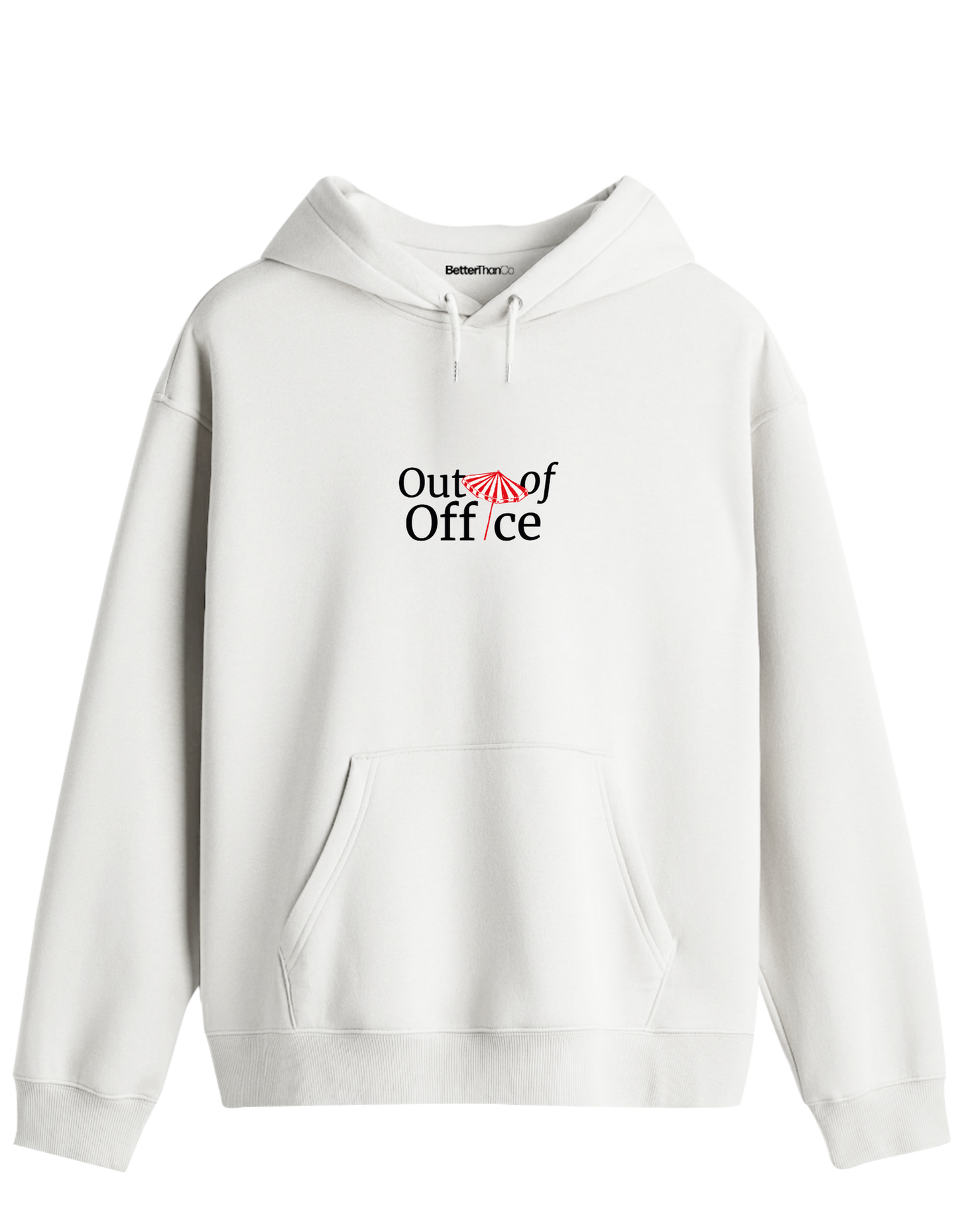Out Of Office Baskılı Unisex Kapüşonlu Yaka Hoodie