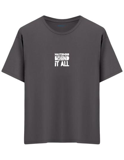 Mastermind Baskılı Bisiklet Yaka Oversize T-shirt