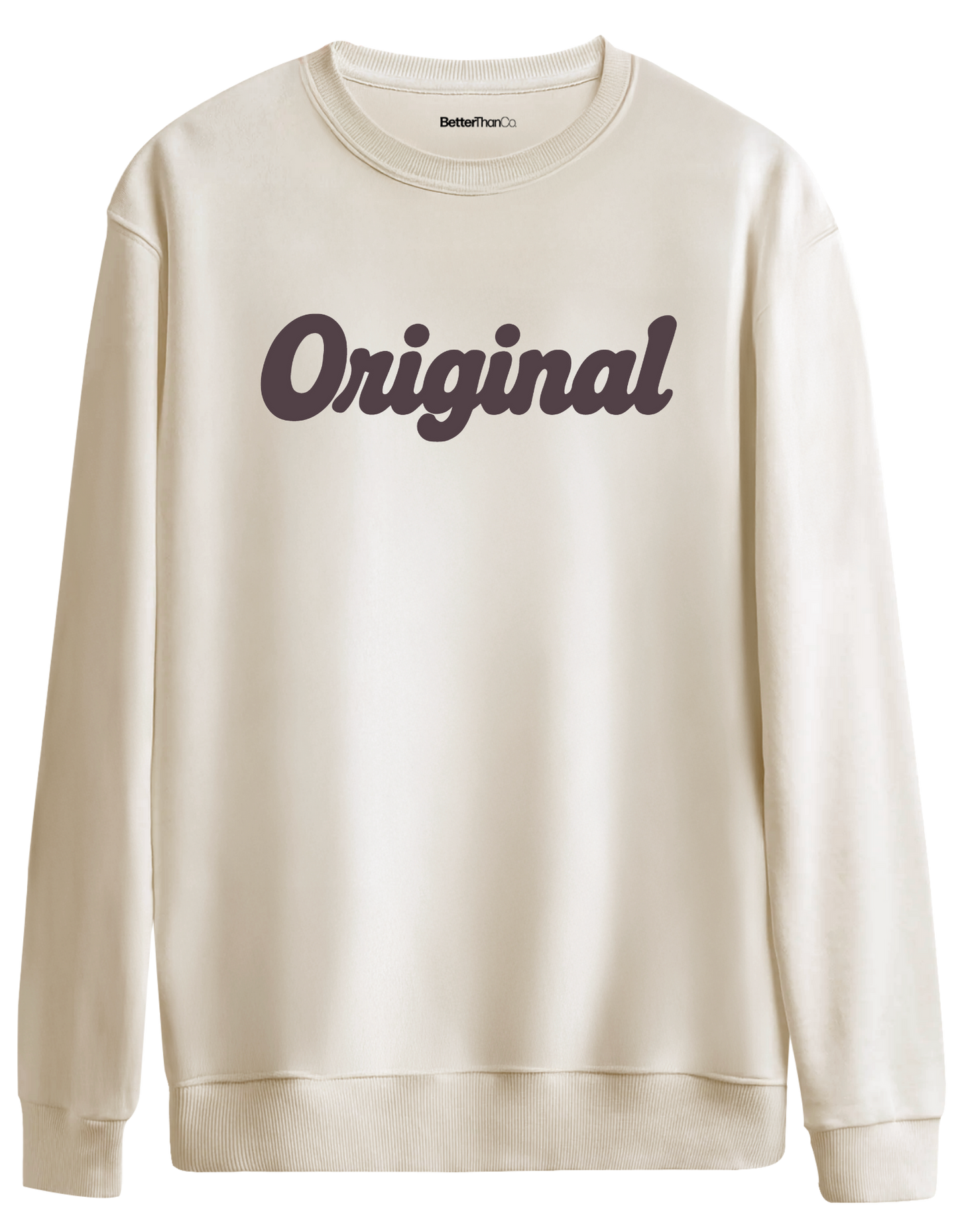 Orijinal Baskılı Bisiklet Yaka Oversize Sweatshirt