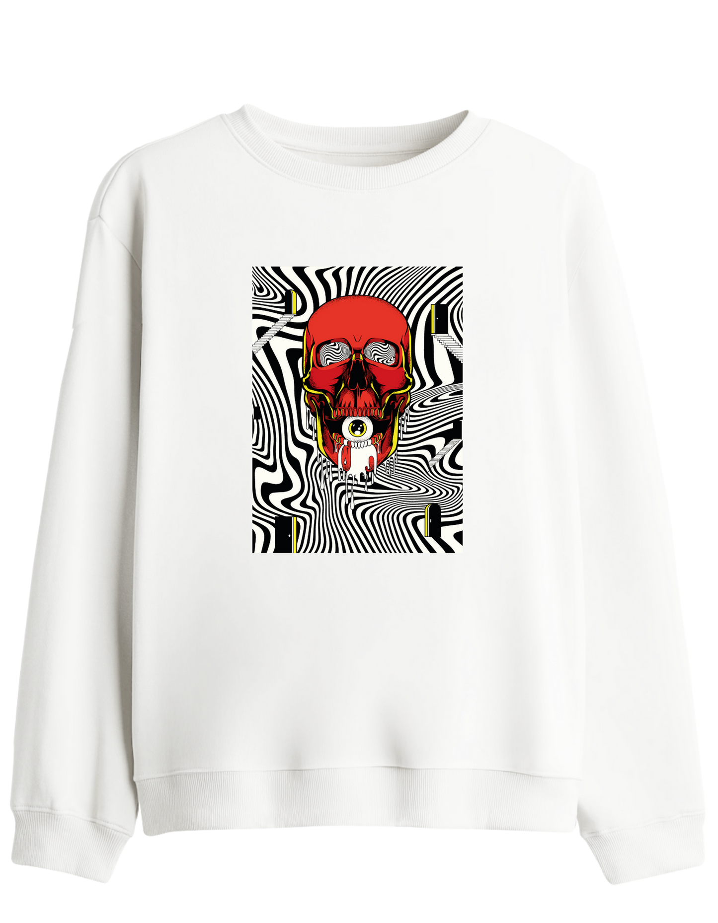 Handsome Baskılı Bisiklet Yaka Sweatshirt