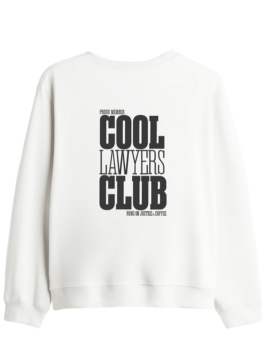 Cool Lawyers Club Baskılı Bisiklet Yaka Sweatshirt