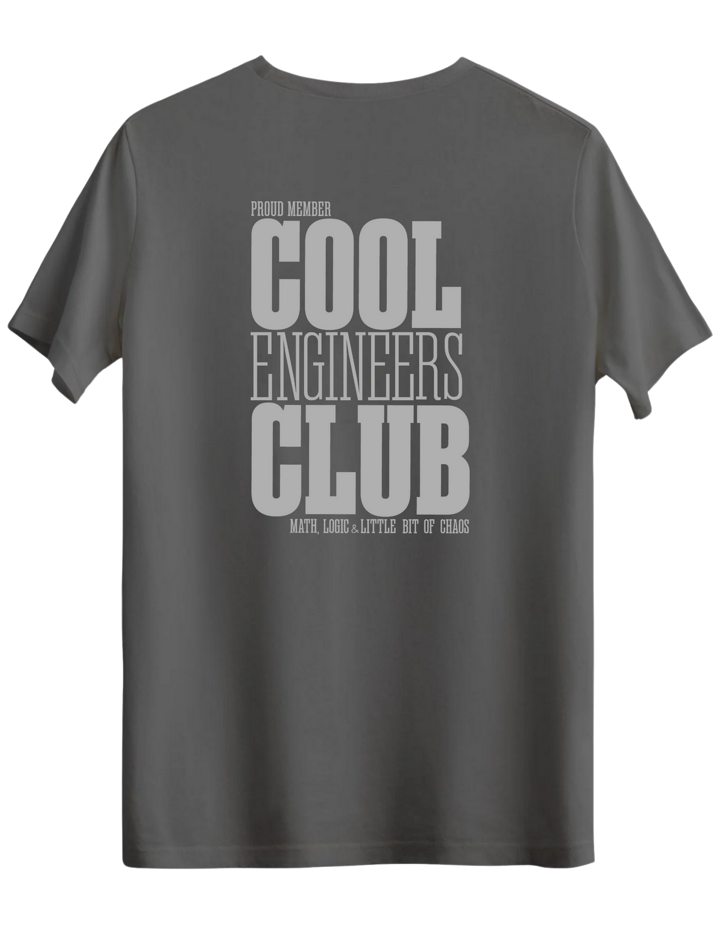 Cool Engineers Club Baskılı Bisiklet Yaka Regular T-shirt