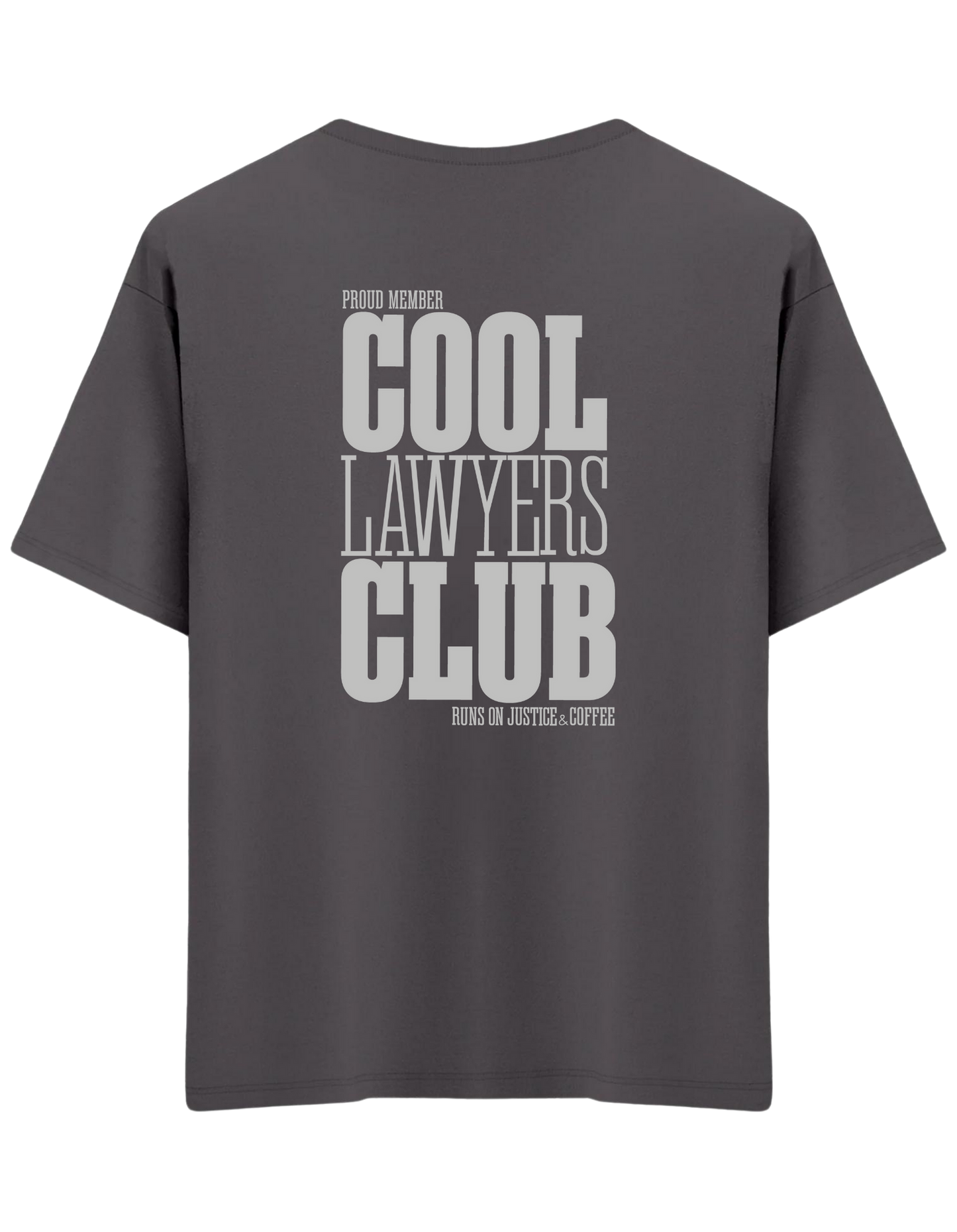 Cool Lawyers Club Baskılı Bisiklet Yaka Oversize T-shirt