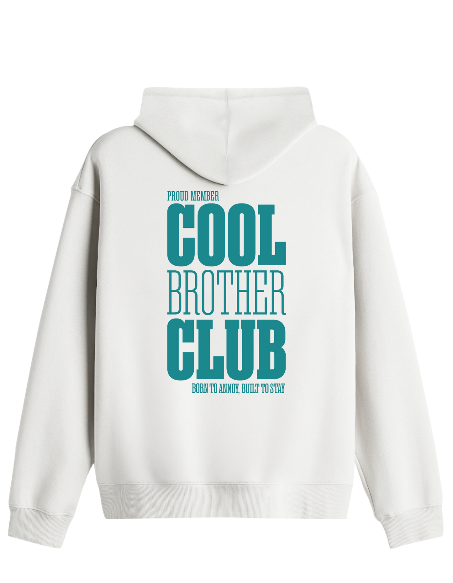 Cool Brother Club Baskılı Unisex Kapüşonlu Yaka Hoodie