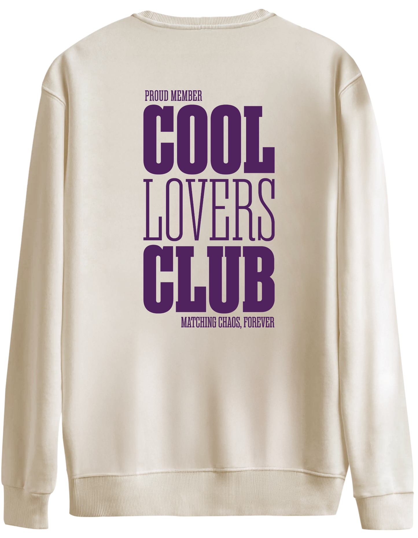 Cool Lovers Club Baskılı Bisiklet Yaka Oversize Sweatshirt
