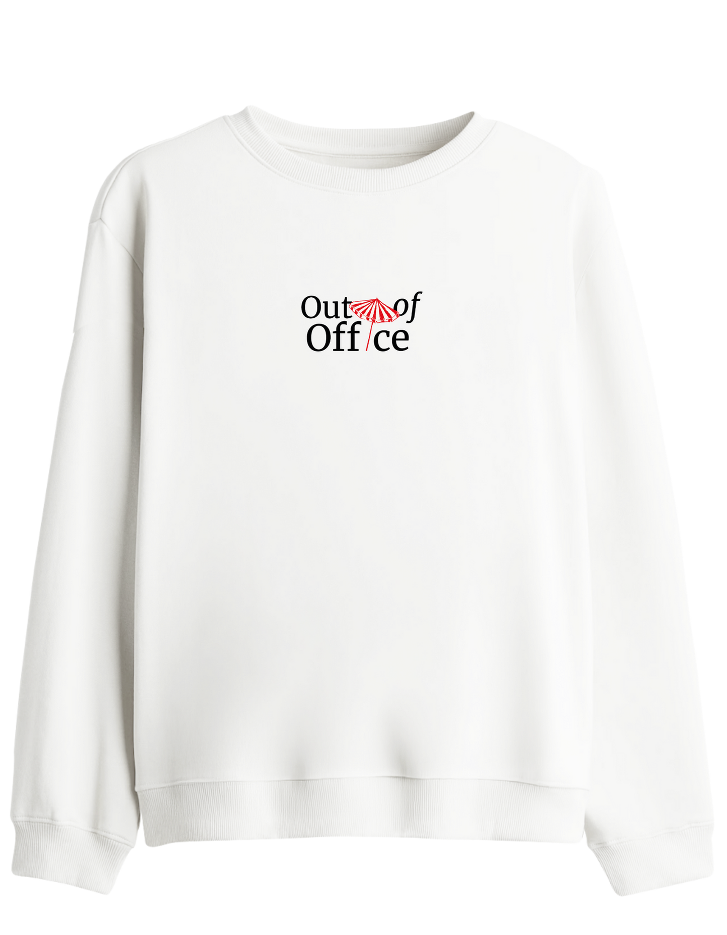 Out Of Office Baskılı Bisiklet Yaka Sweatshirt
