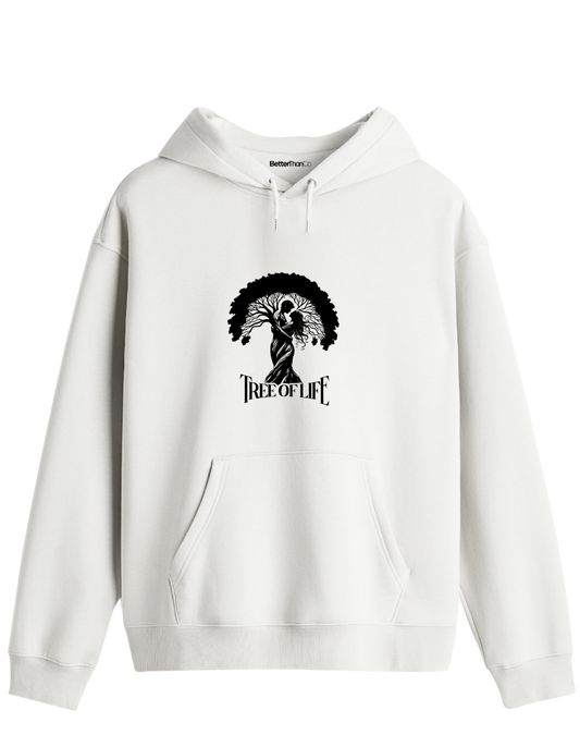 Tree Of Life Baskılı Unisex Kapüşonlu Yaka Hoodie