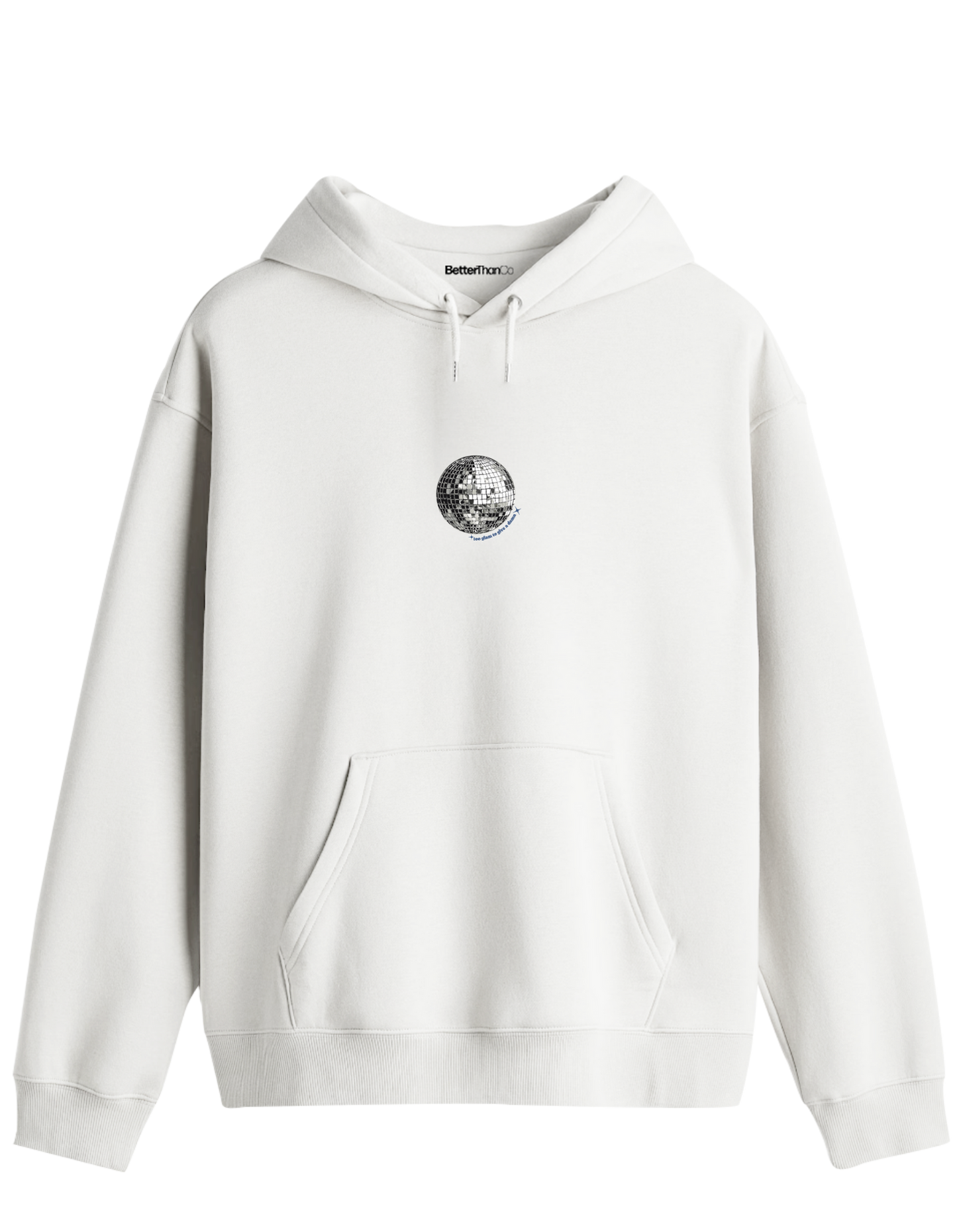 Disco Baskılı Unisex Kapüşonlu Yaka Hoodie