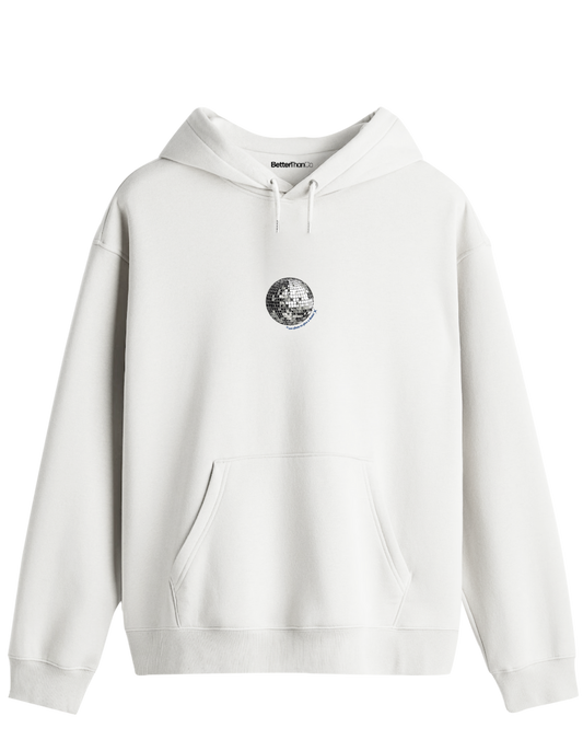 Disco Baskılı Unisex Kapüşonlu Yaka Hoodie