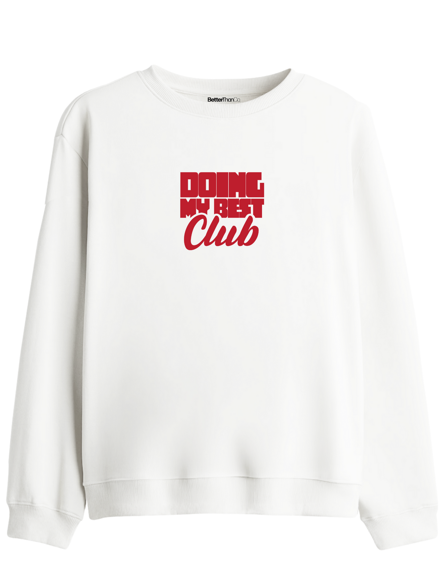 Best Club Baskılı Bisiklet Yaka Sweatshirt