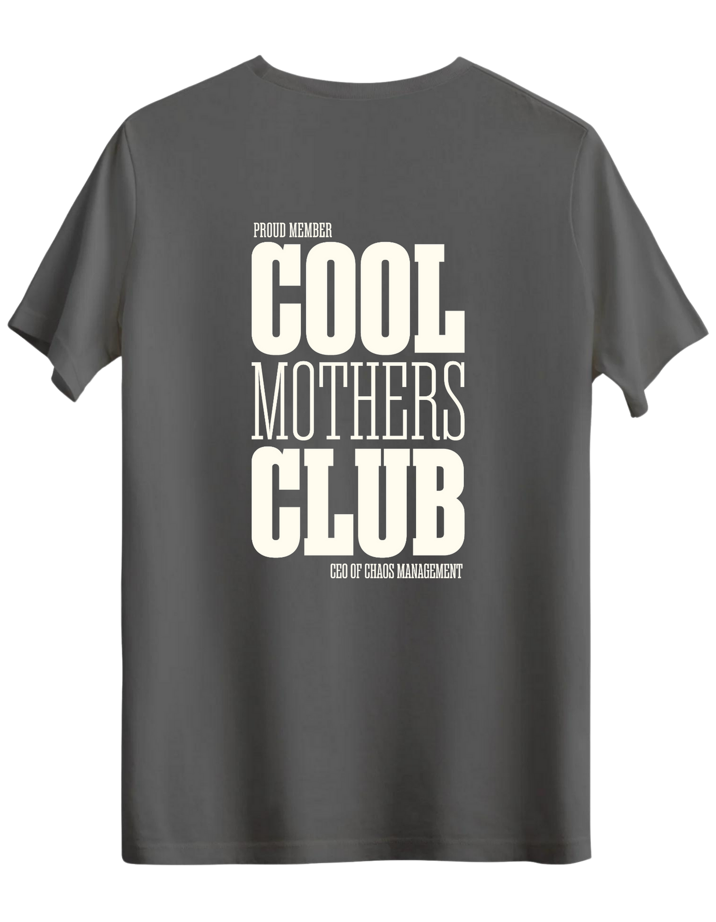 Cool Mothers Club Baskılı Bisiklet Yaka Regular T-shirt
