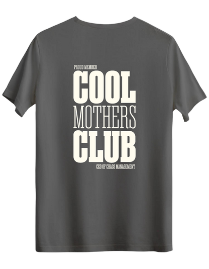 Cool Mothers Club Baskılı Bisiklet Yaka Regular T-shirt