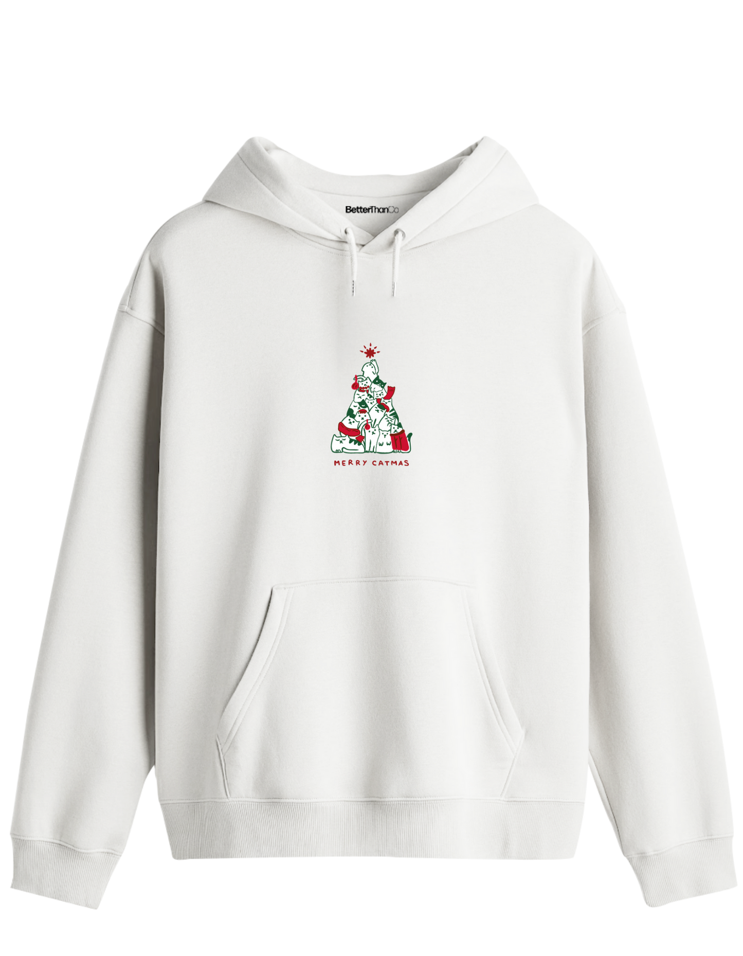 Catmas Baskılı Unisex Kapüşonlu Yaka Hoodie