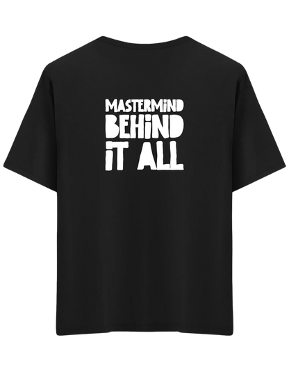 Mastermind Baskılı Bisiklet Yaka Oversize T-shirt