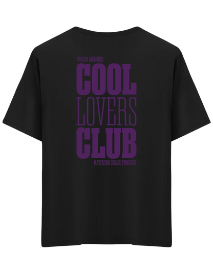 Cool Lovers Baskılı Bisiklet Yaka Oversize T-shirt