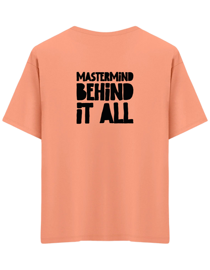 Mastermind Baskılı Bisiklet Yaka Oversize T-shirt