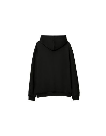 Basic Baskısız Oversize Kapüşonlu Çocuk Hoodie