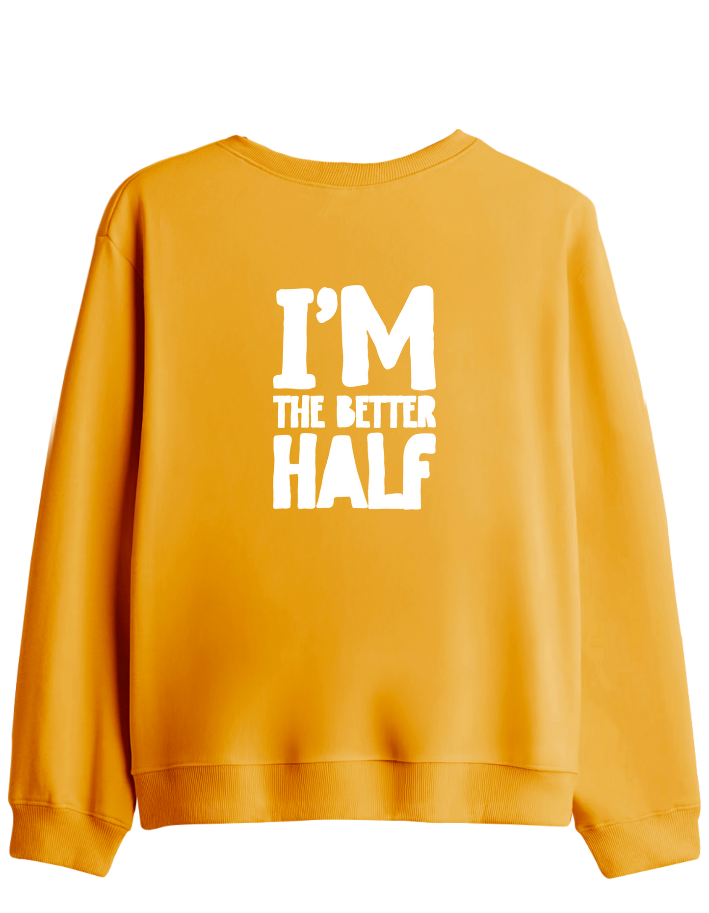 The Better Half Baskılı Bisiklet Yaka Sweatshirt