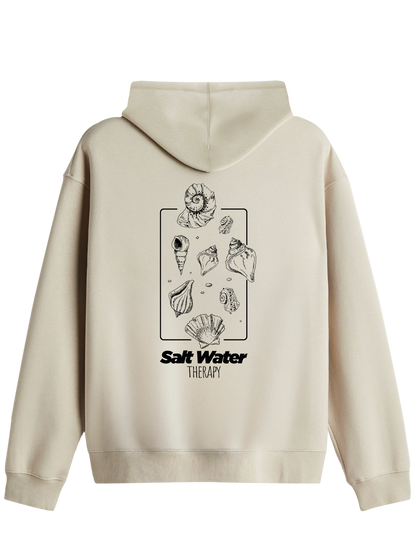 Salt Water Baskılı Unisex Kapüşonlu Yaka Hoodie