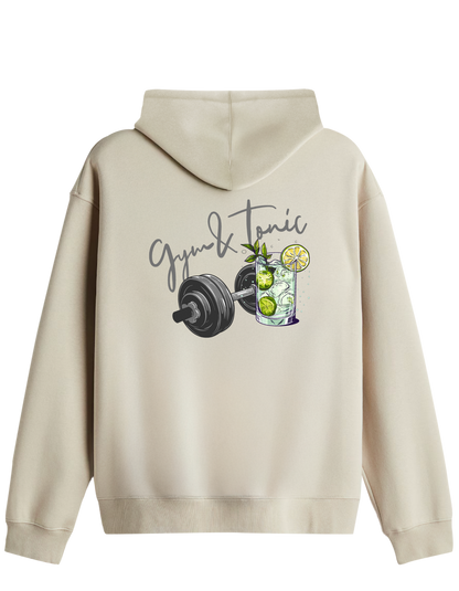 Gym Tonic Baskılı Unisex Kapüşonlu Yaka Hoodie