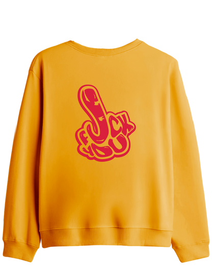 You Know Baskılı Bisiklet Yaka Sweatshirt