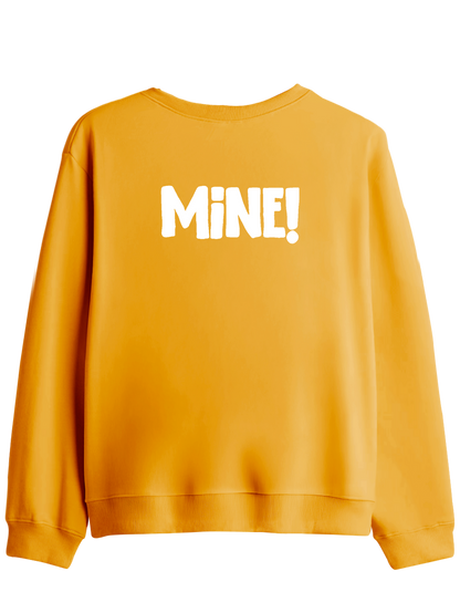 Mine! Baskılı Bisiklet Yaka Sweatshirt