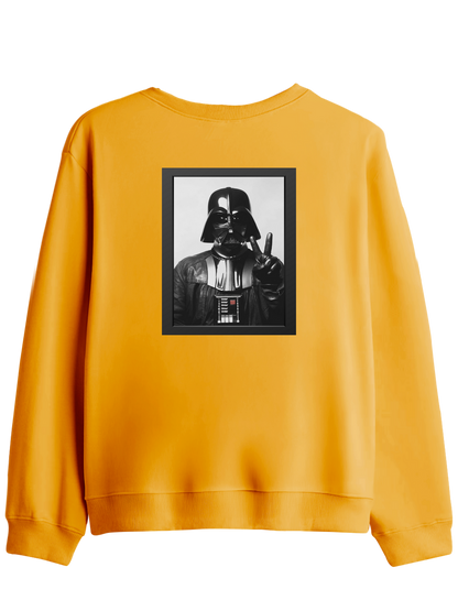 Master Of Peace Baskılı Bisiklet Yaka Sweatshirt