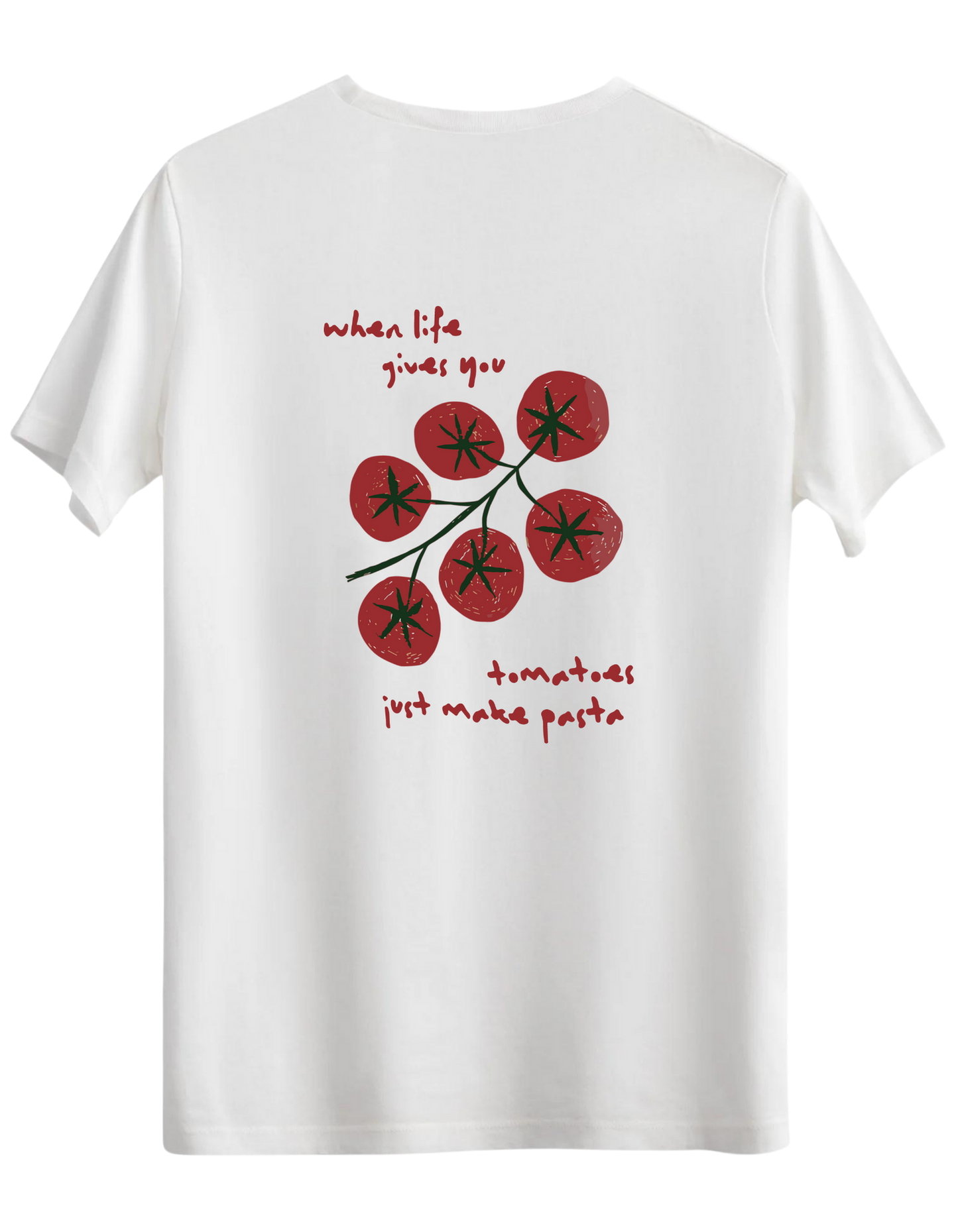 Tomatoes Baskılı Bisiklet Yaka Regular T-shirt