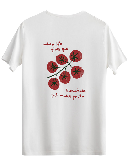 Tomatoes Baskılı Bisiklet Yaka Regular T-shirt