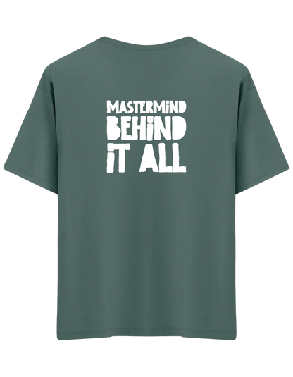 Mastermind Baskılı Bisiklet Yaka Oversize T-shirt