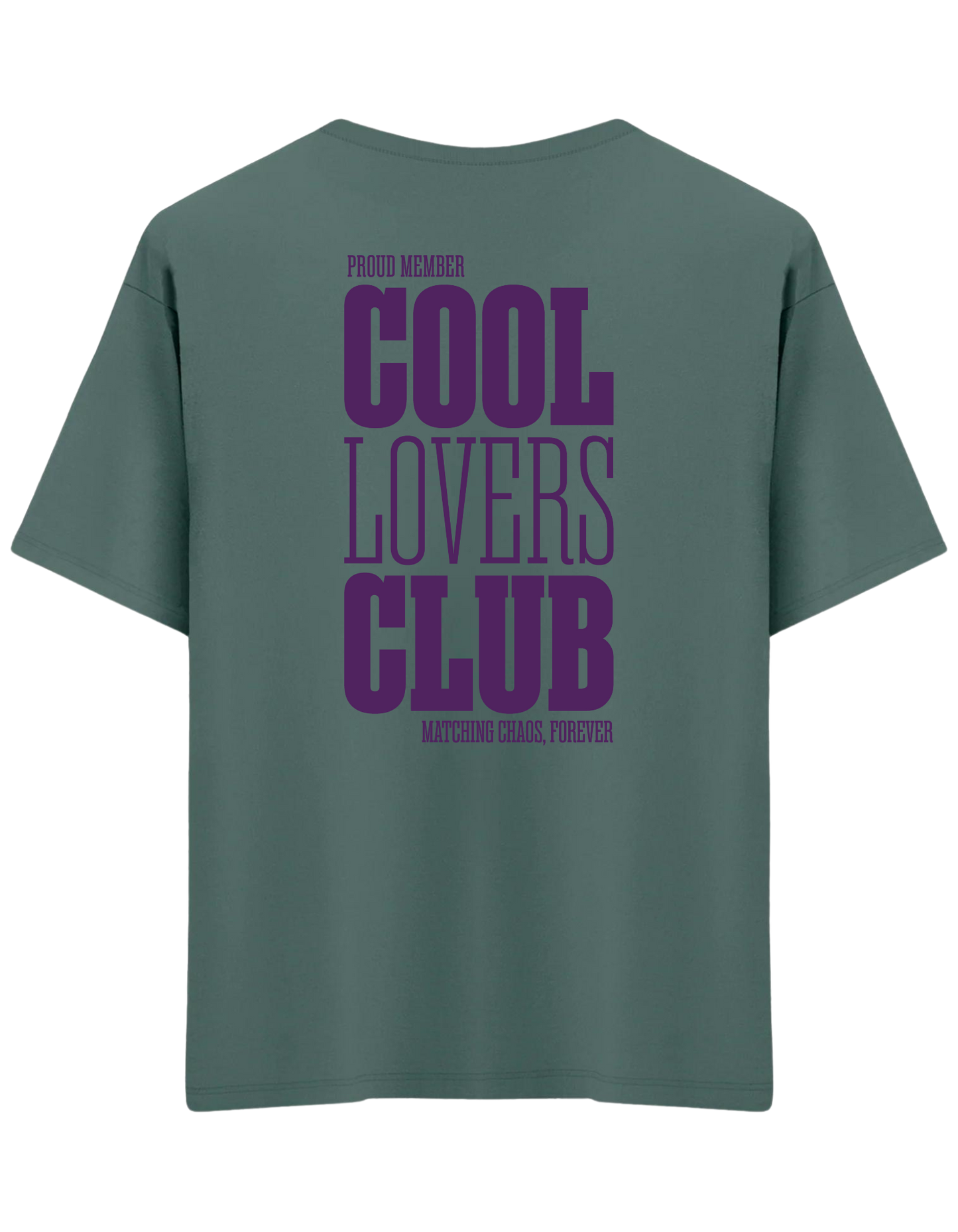 Cool Lovers Baskılı Bisiklet Yaka Oversize T-shirt