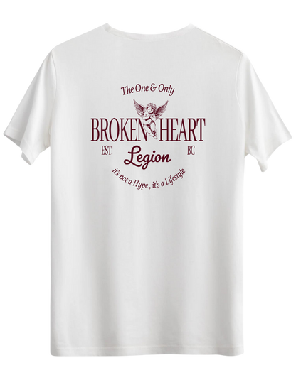 Broken Heart Baskılı Bisiklet Yaka Regular T-shirt