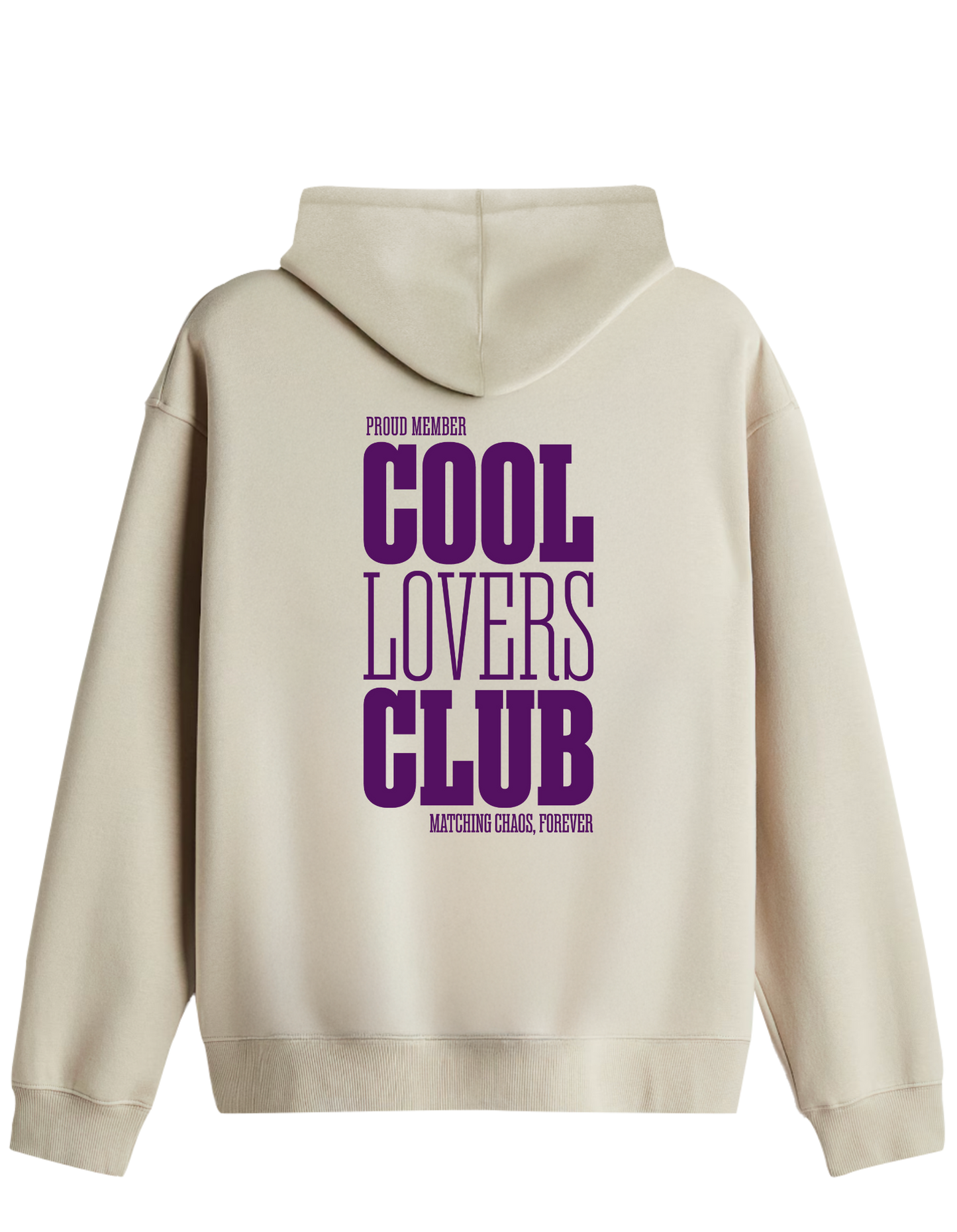 Cool Lovers Baskılı Unisex Kapüşonlu Yaka Hoodie