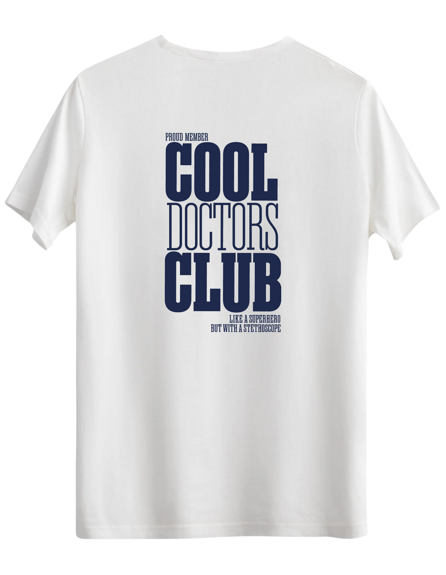Cool Doctors Club Baskılı Bisiklet Yaka Regular T-shirt