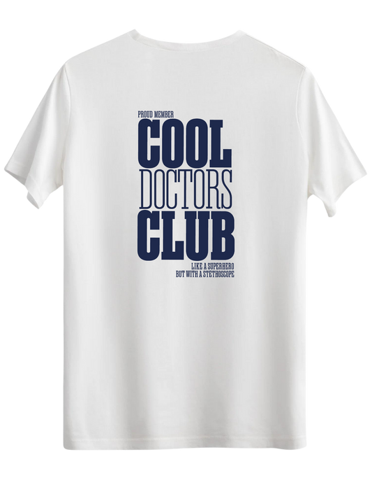 Cool Doctors Club Baskılı Bisiklet Yaka Regular T-shirt