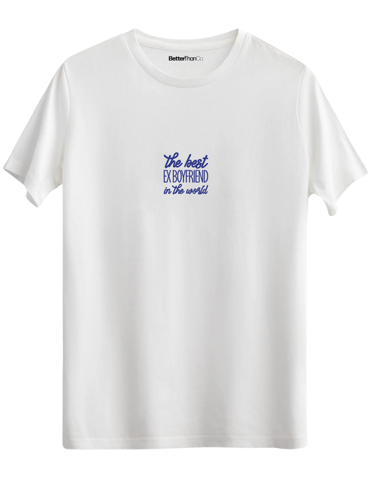 Ex Boyfriend Baskılı Bisiklet Yaka Regular T-shirt