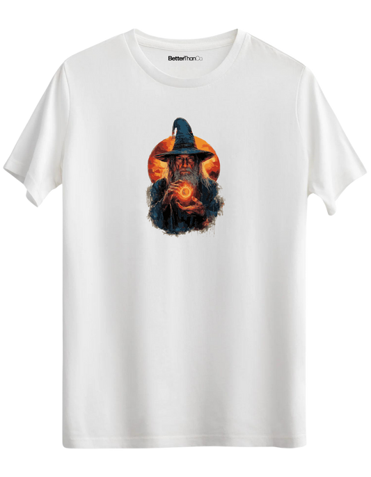 The Power Of The Ring Baskılı Bisiklet Yaka Regular T-shirt