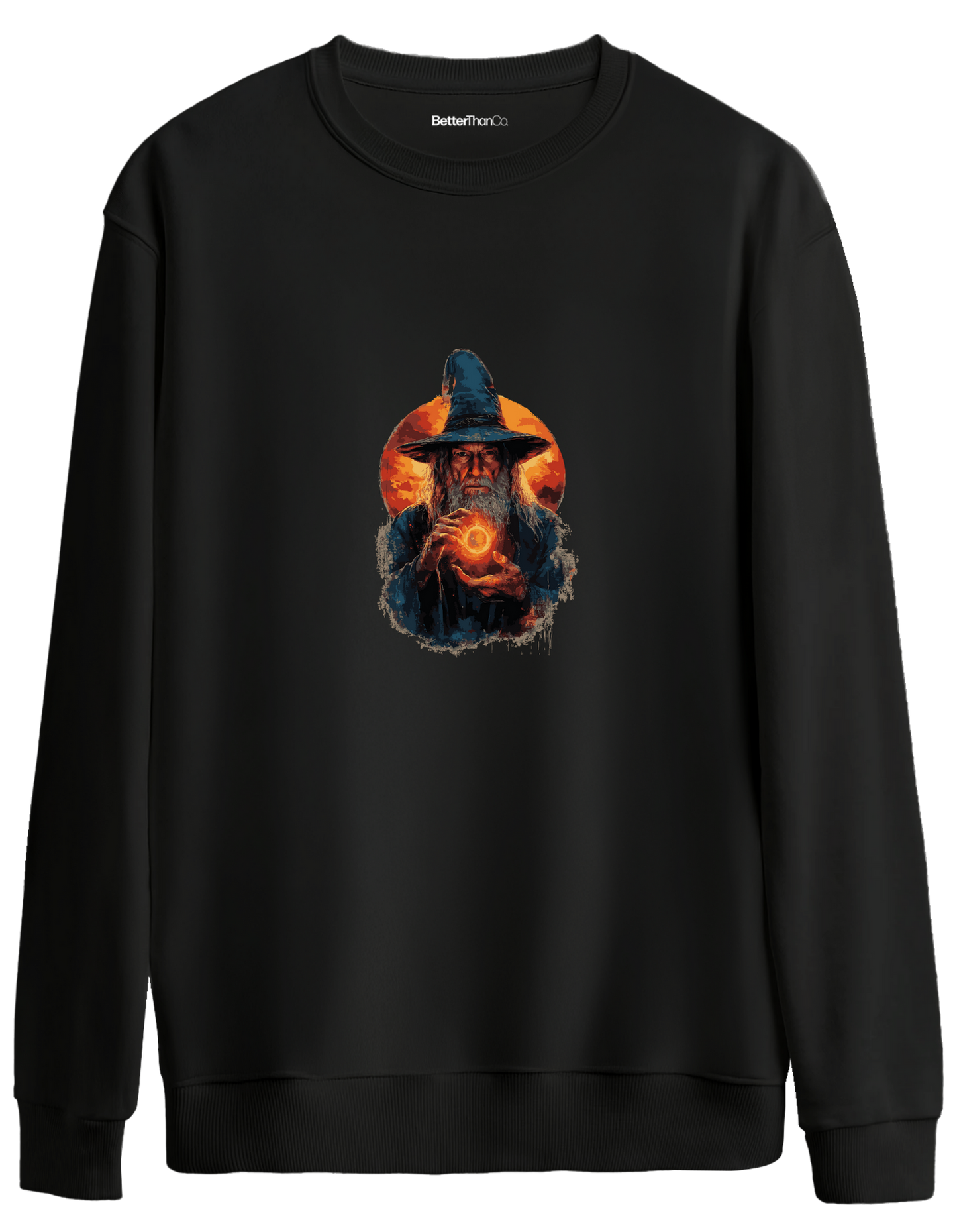 The Power Of The Ring Baskılı Bisiklet Yaka Oversize Sweatshirt