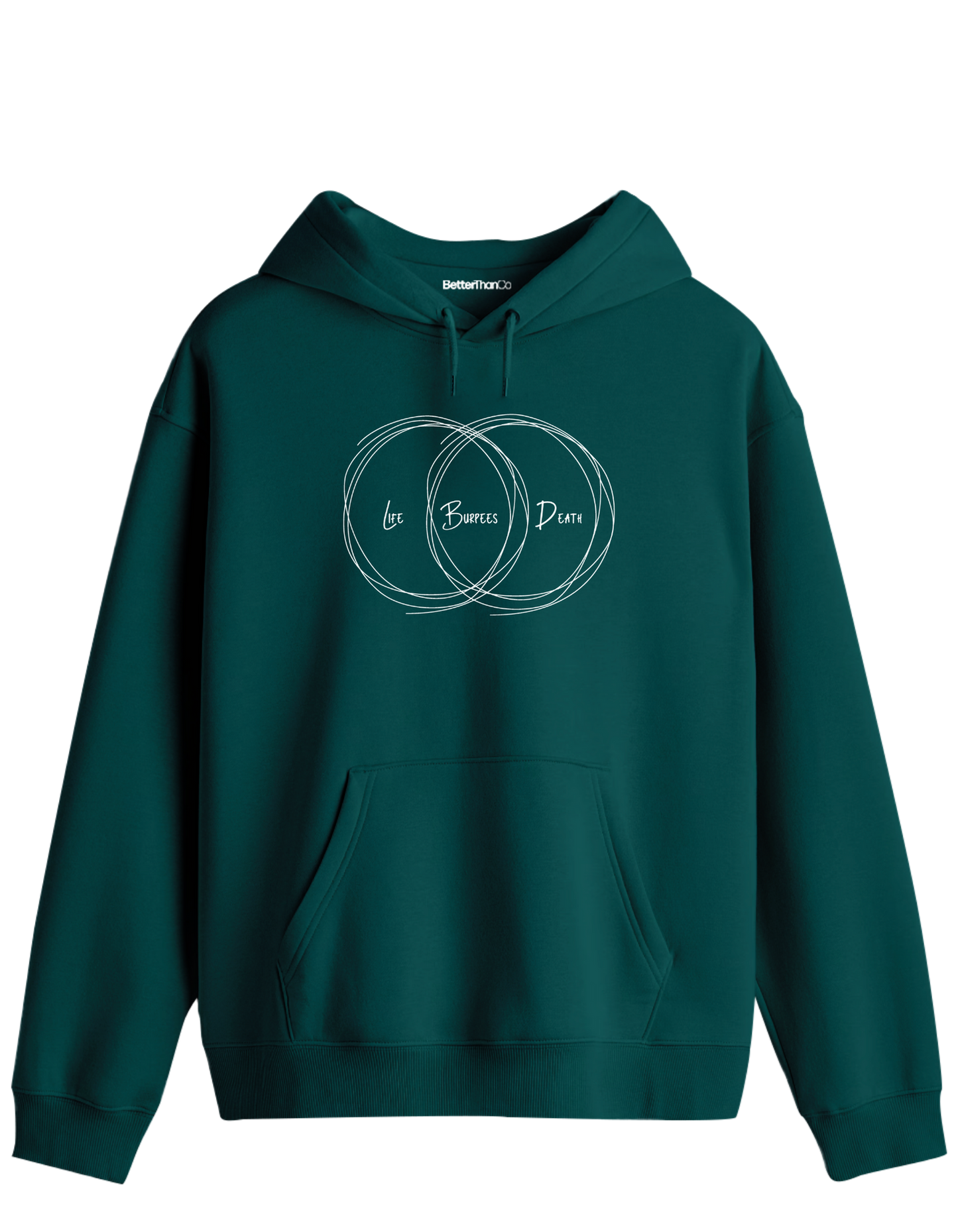 Burpees Baskılı Unisex Kapüşonlu Yaka Hoodie
