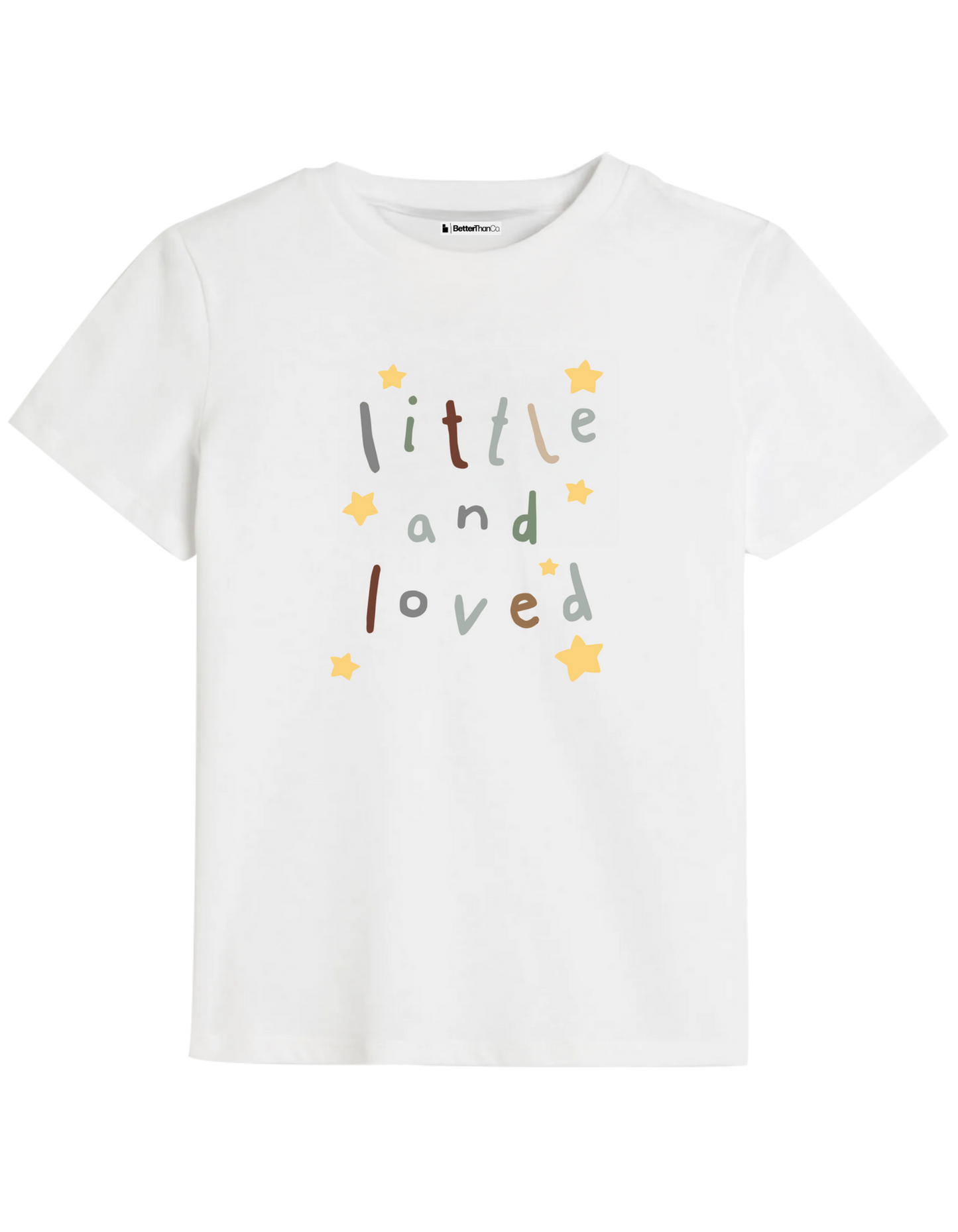 Little and Love Baskılı Bisiklet Yaka Çocuk t-shirt