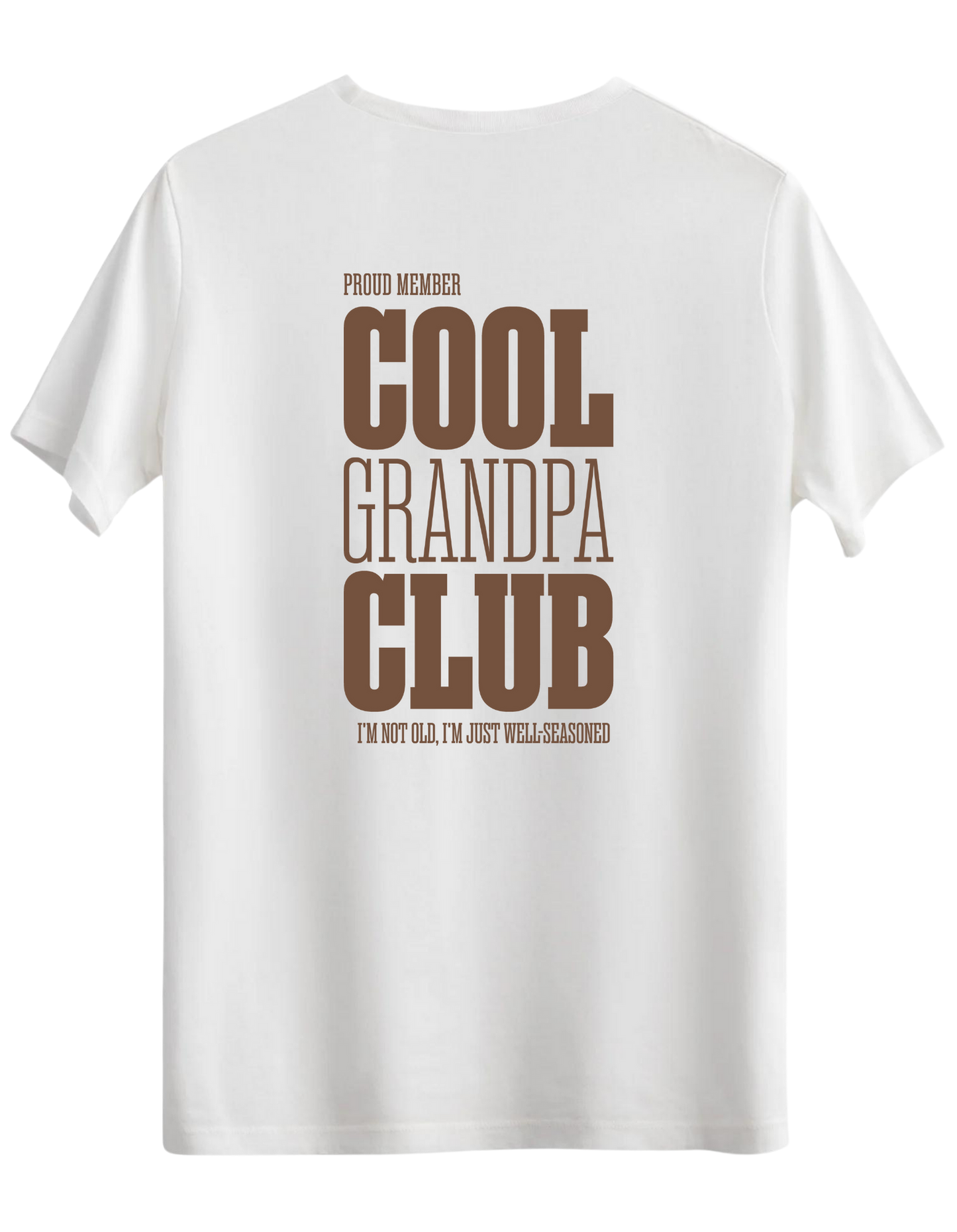 Cool Grandpa Club Baskılı Bisiklet Yaka Regular T-shirt