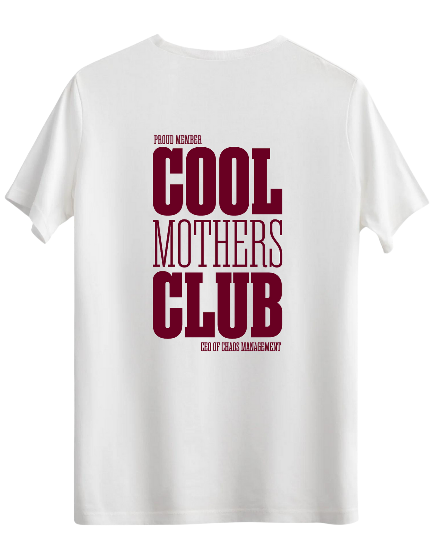 Cool Mothers Club Baskılı Bisiklet Yaka Regular T-shirt