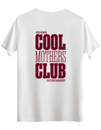 Cool Mothers Club Baskılı Bisiklet Yaka Regular T-shirt