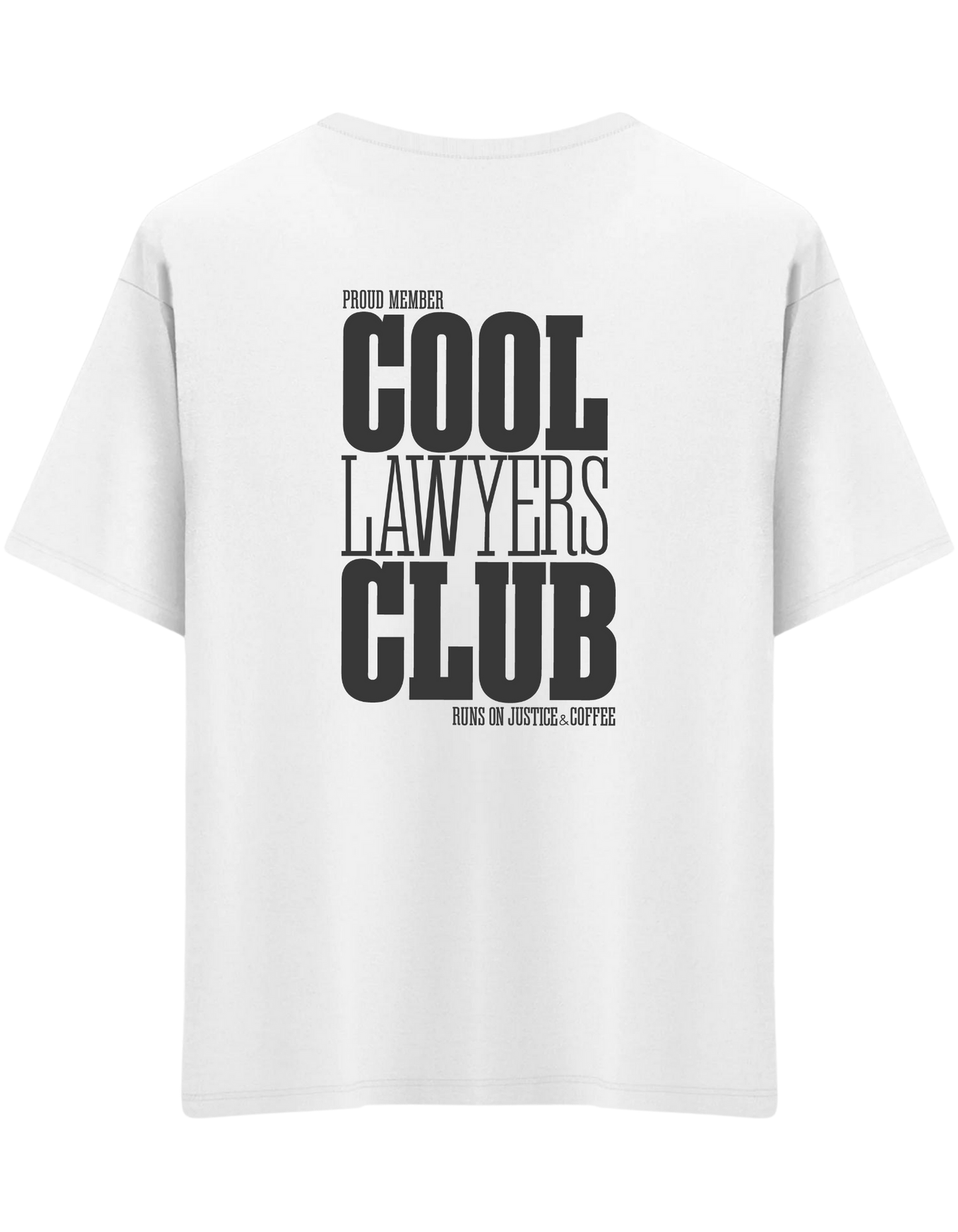Cool Lawyers Club Baskılı Bisiklet Yaka Oversize T-shirt