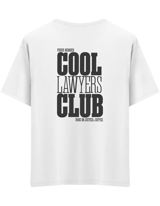 Cool Lawyers Club Baskılı Bisiklet Yaka Oversize T-shirt