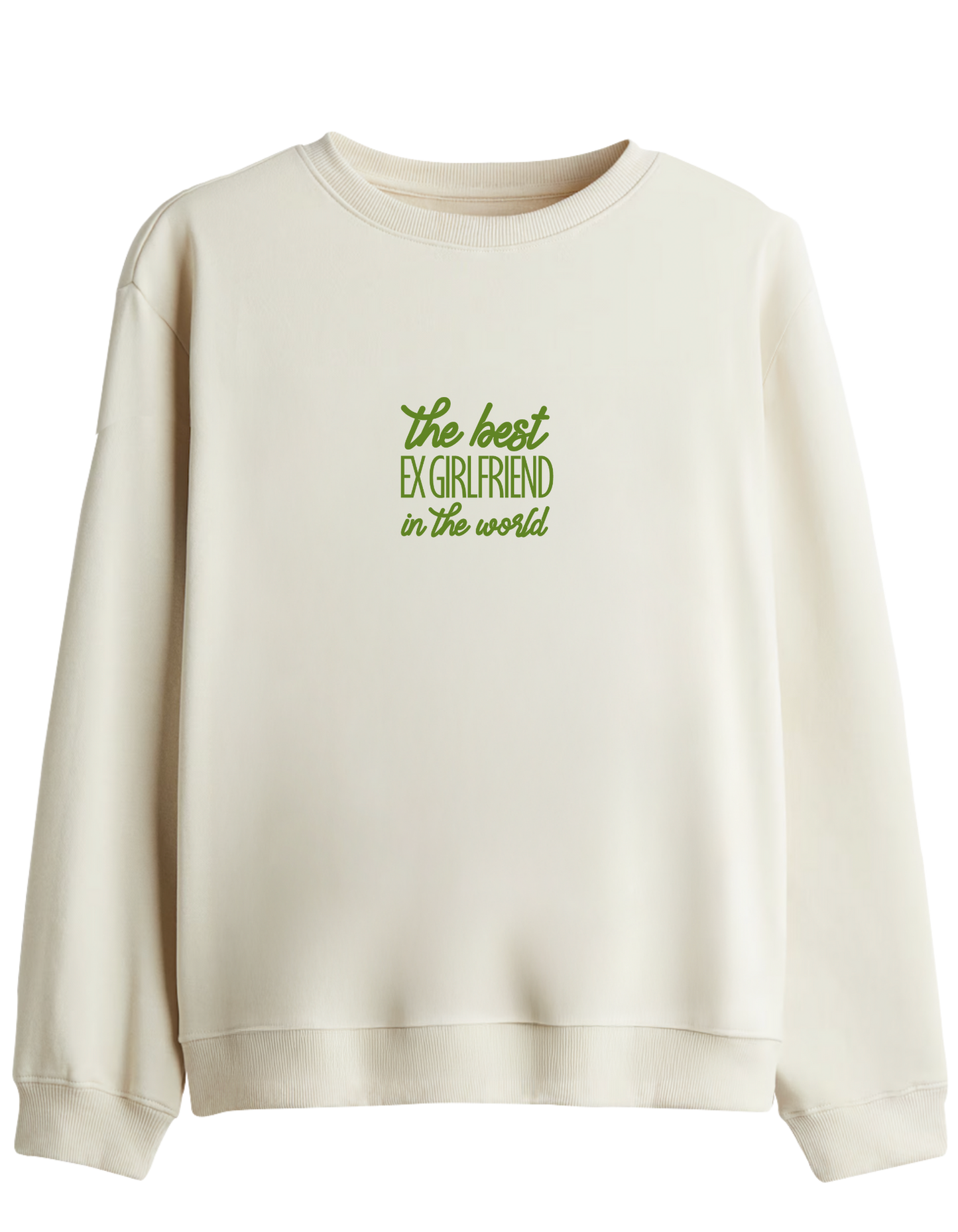 Ex Girlfriend Baskılı Bisiklet Yaka Sweatshirt