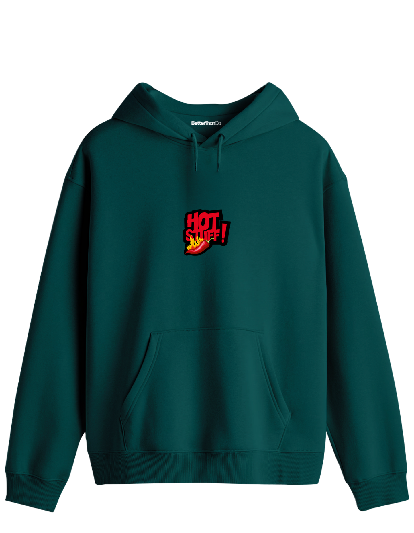 Hot Stuff Baskılı Unisex Kapüşonlu Yaka Hoodie