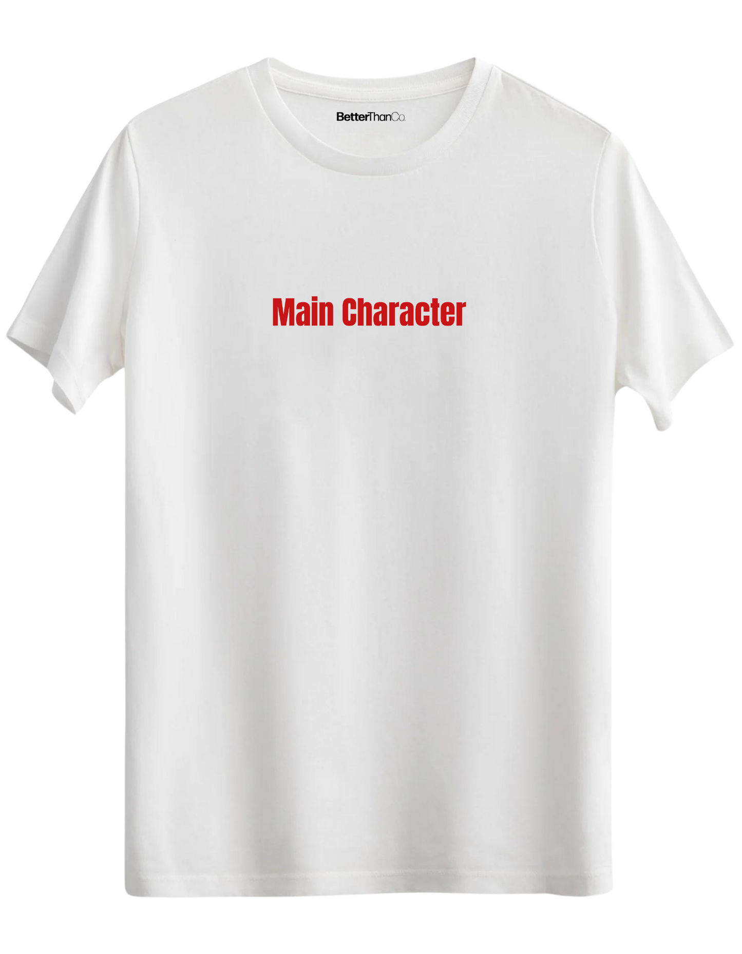 Main Character Baskılı Bisiklet Yaka Regular T-shirt