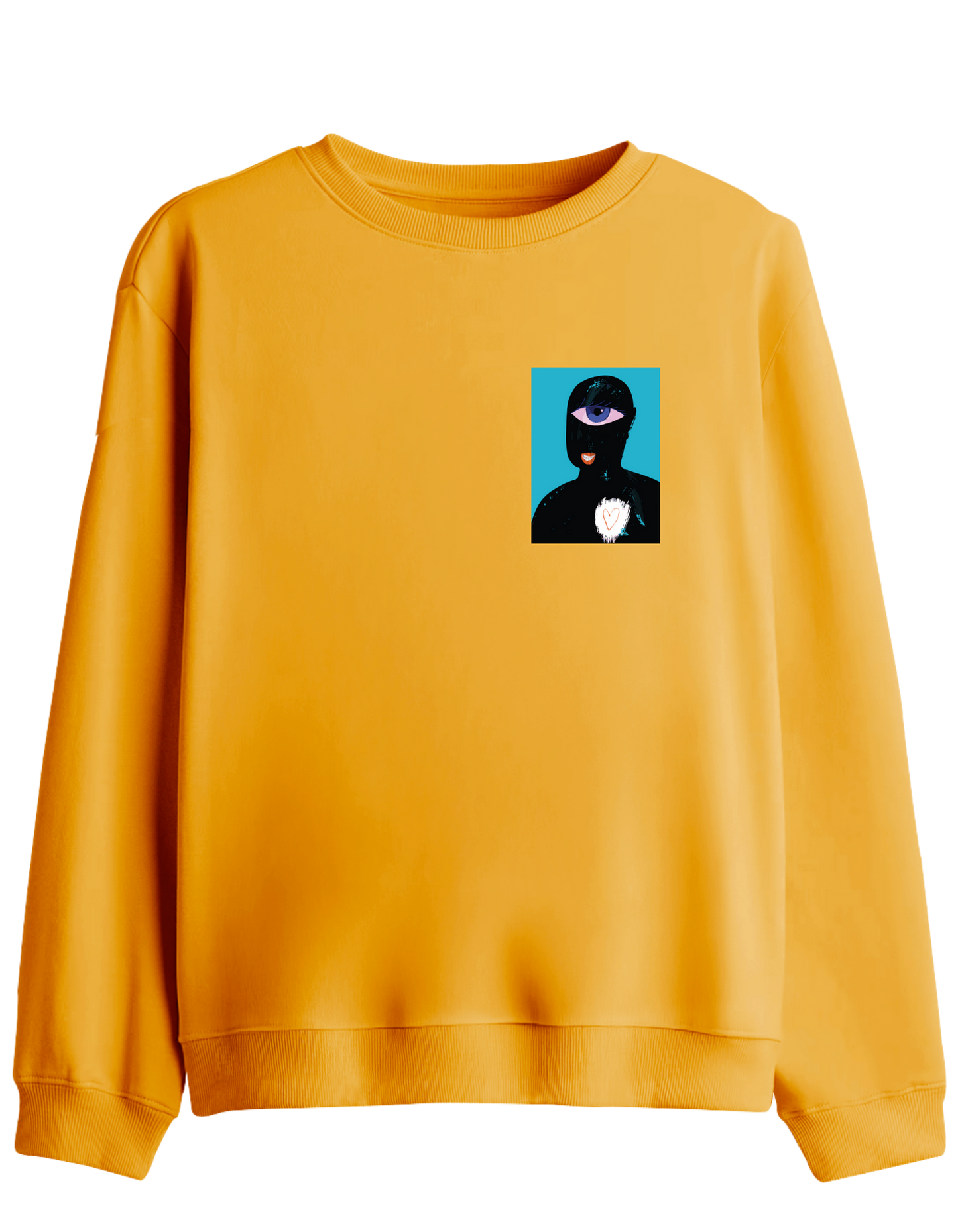 Oracle Eye Baskılı Bisiklet Yaka Sweatshirt